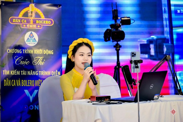 Một trong số những thí sinh nhí, đăng ký dự thi: Dân ca và Bolero Việt Nam - 2023.