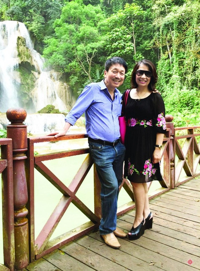 Cố nhạc sĩ Phú Quang và vợ Trịnh Anh Thư.
